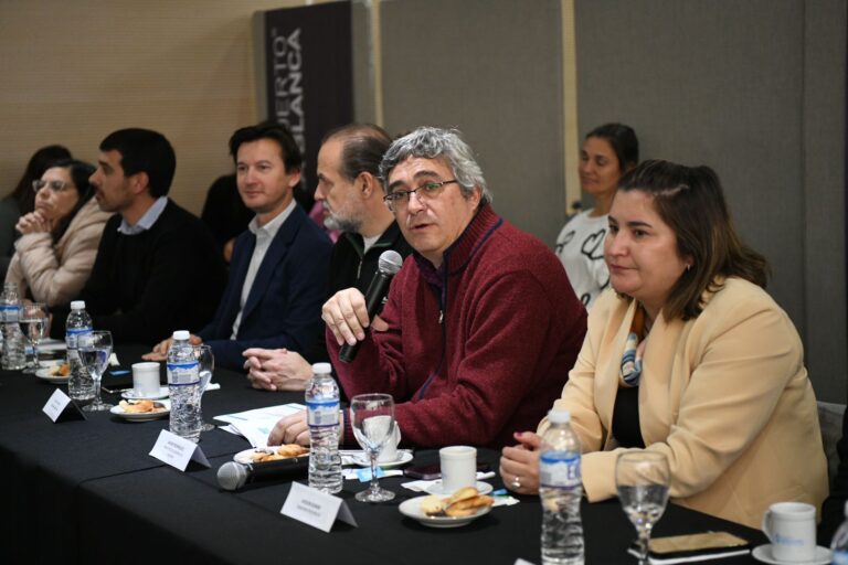 El ministro Javier Rodríguez en la reunión del Consejo para el Desarrollo del Sudoeste bonaerense. (Prensa MDA)